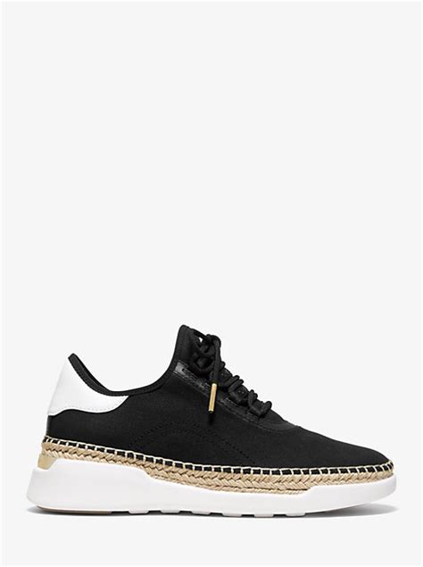 michael kors finch canvas and leather lace-up sneaker|MICHAEL Michael Kors Finch Sneakers .